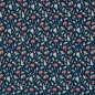 Preview: Jersey | JULE Herbst | Jeansblau mit Blätter Pilze
