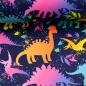 Preview: Softshell | FIETE | NANO Dinos bunt auf marineblau