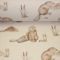 Preview: French Terry | Pond Life by Christiane Zielinsky | Biber auf Beige