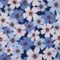 Preview: Baumwolle | Lilly | Blumen Blüten blau