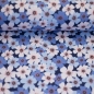 Preview: Baumwolle | Lilly | Blumen Blüten blau