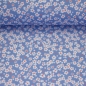 Preview: Baumwolle | Lilly | Blümchen Rauchblau Jeansblau