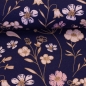 Preview: French Terry Modal | Flower Dream by Colu | Wiese Marineblau