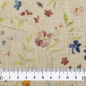 Preview: Leinen | Viskose MADEIRA | Hellbeige Blüten bunt