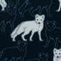 Preview: Jersey | ARCTIC Animals by JaTiJu | Polarfuchs Marineblau