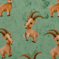 Preview: Jersey | Alpenliebe by Mrs.Mint Design | Steinbock Grün
