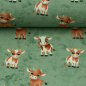 Preview: Jersey | Alpenliebe by Mrs.Mint Design | Kühe Grün