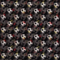 Preview: Baumwolle | FUSSBALL | Schwarz Grau