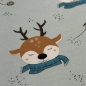 Preview: French Terry | Eigenproduktion | Reindeer Christmas mint