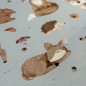 Preview: French Terry | Eigenproduktion | Waldtiere hellblau