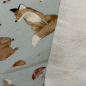 Preview: French Terry | Eigenproduktion | Waldtiere hellblau