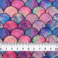 Preview: Jersey | Mermaid | digitale Meerjungfrauenschuppen Rosa Lila Türkis