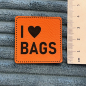 Preview: Label / Etikett | I ♥ BAGS | Orange