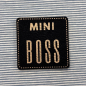 Preview: Label / Etikett | Mini BOSS | Schwarz Gold