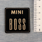 Preview: Label / Etikett | Mini BOSS | Schwarz Gold