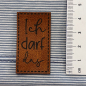 Preview: Label / Etikett | ICH DARF DAS | Hellbraun