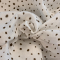 Preview: Musselin | SNOOZY | Dots Weiß Taupe