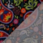 Preview: Jersey digital | Paisley | Bunt Schwarz