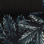 Preview: Viskose "dark leaves" schwarz, petrol