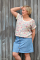 Preview: Leinen | Viskose MADEIRA | Hellbeige Eukalyptus lila