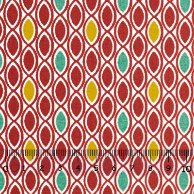 Beschichtete Baumwolle | LEONIE ELipsen | rot