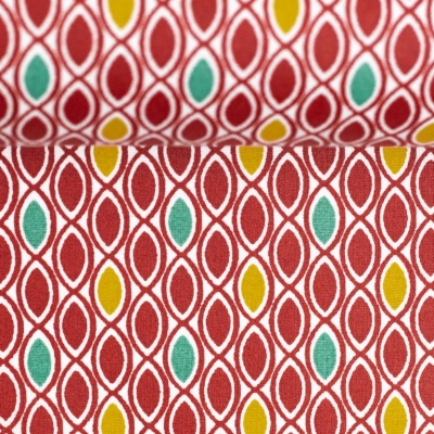 Beschichtete Baumwolle | LEONIE ELipsen | rot