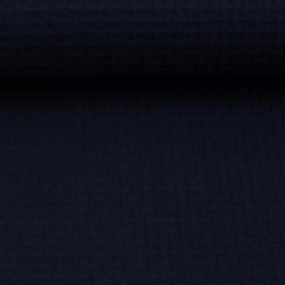 Baumwolle | Neapel Waffel Struktur | Marineblau