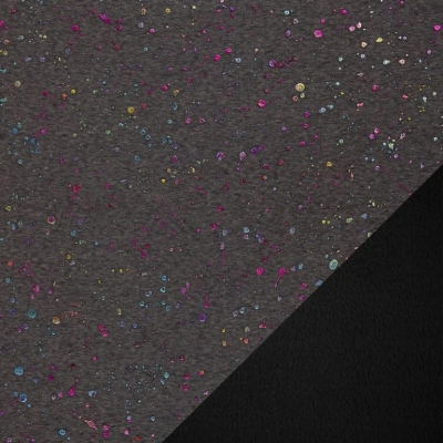 Alpenfleece | Farsund | Dunkelgrau meliert Punkte