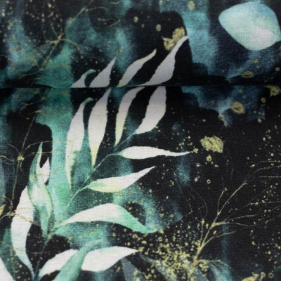 Alpenfleece | ISLA | Eukalyptus Mint Gold Schwarz