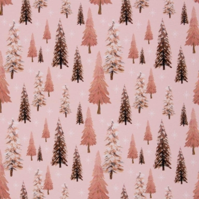 Sweat | HOLLY | Tannenbäume Aquarell Rosa