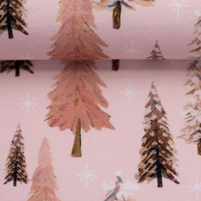 Sweat | HOLLY | Tannenbäume Aquarell Rosa