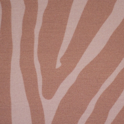 French Terry Modal | Aislingen | Tiger Streifen Aprikose Nude