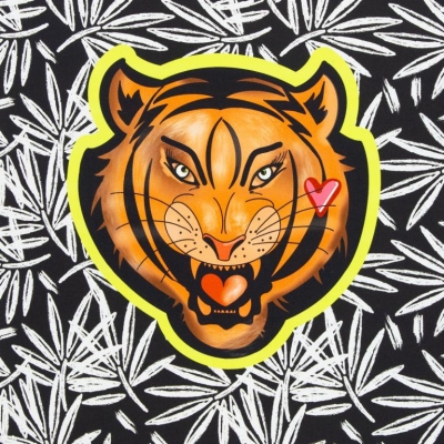 Canvas DIY Bag | Cherry Picking Panel | Popkorn Tiger