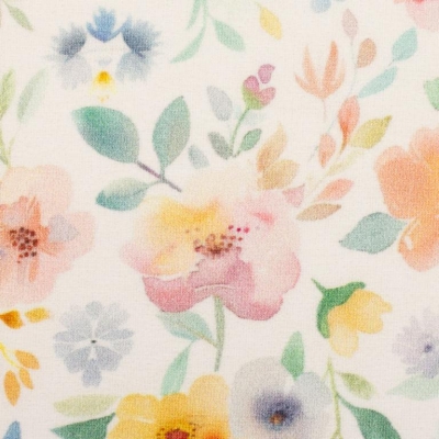 Jersey | Villach | Blumenwiese Aquarell auf Weiß