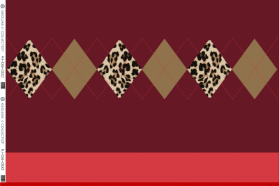 Panel French Terry | GEOLUXE ARGYLE | Ki-ba-doo | Bordeaux