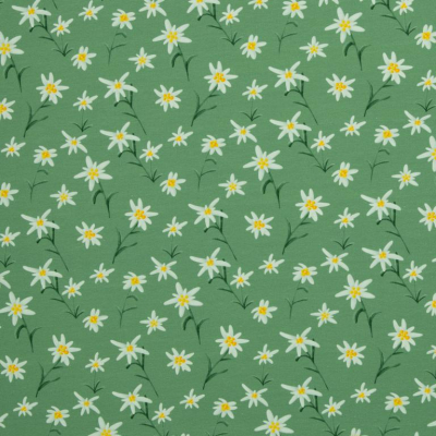 Jersey | Alpenliebe by Mrs.Mint Design | Edelweiß Stiel Grün