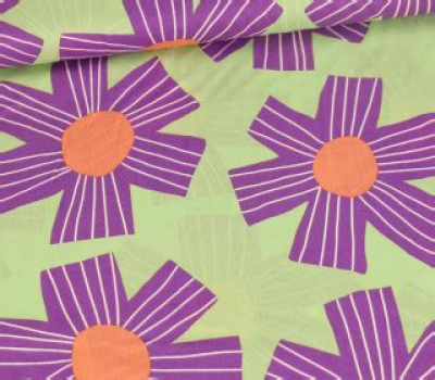 Baumwolle Voile | Nerida Hansen SUNNY DAYS | Lila Grün