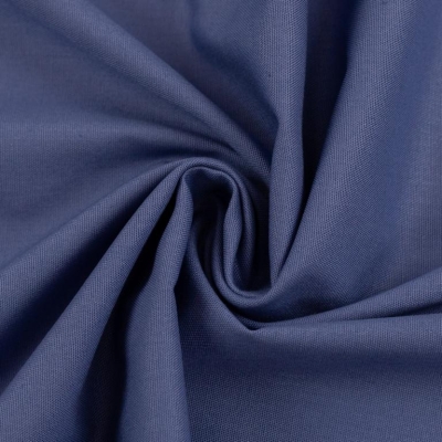 Baumwolle uni | Heide | Rauchblau