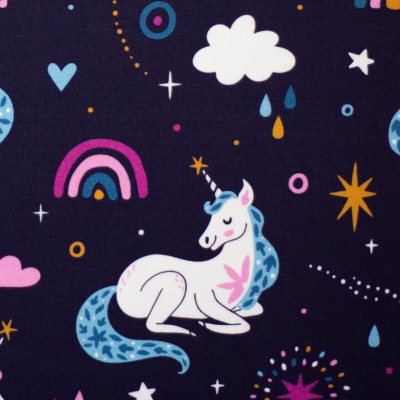 Baumwolle | TIM Einhorn | Lila Purpur