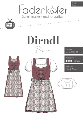 Papierschnittmuster | Dirndl mit Bluse Damen