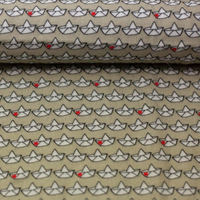 Double Slub Musselin | Retro Loveboat Cherry Picking | Creme