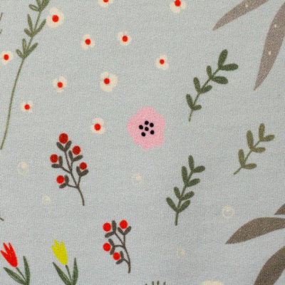 French Terry | Femke | Blumenwiese mint