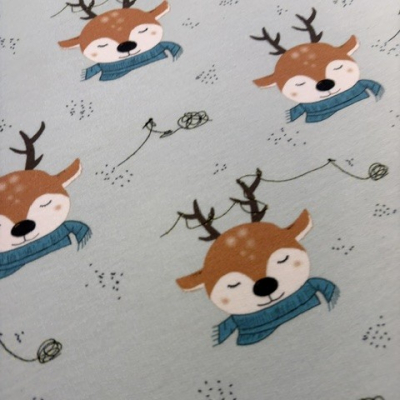 French Terry | Eigenproduktion | Reindeer Christmas mint