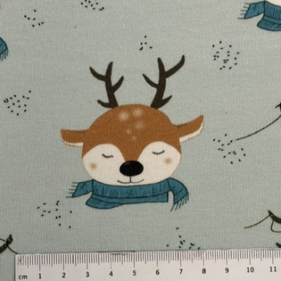 French Terry | Eigenproduktion | Reindeer Christmas mint
