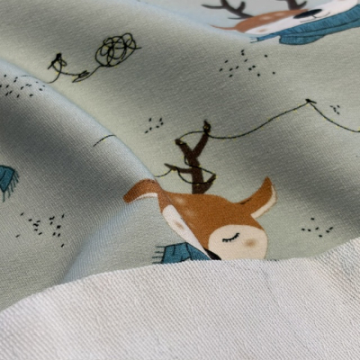 French Terry | Eigenproduktion | Reindeer Christmas mint