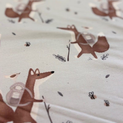 French Terry | Eigenproduktion | Wanderfuchs Eisblau