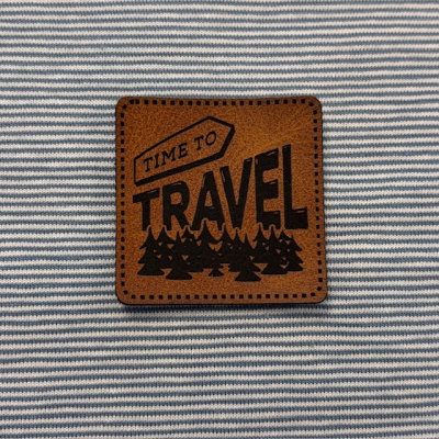 Label / Etikett | TIME TO TRAVEL | Hellbraun