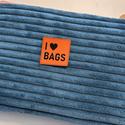 Label / Etikett | I ♥ BAGS | Orange