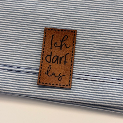 Label / Etikett | ICH DARF DAS | Hellbraun