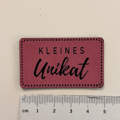 Label / Etikett | Kleines Unikat | altrosa